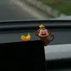 Adorno de Pantalla de Tablero de Coche de Mono Lindo, Figura de Dibujos Animados para Aliviar el Estrés, Regalo para Niñas