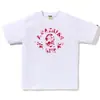 2026 Nueva Marca de Moda Bape Cabeza de Mono Peso Pesado Manga Corta Corte Holgado Unisex Camiseta para Pareja Estudiante