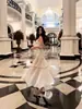 Vestido de Suspensório de Alta Qualidade com Babados de Sereia para Baile de Debutante