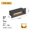 Luzes de Canto de Parede Externas, Luzes de Degrau, Luzes de Rodapé, Luzes de Corredor de Alumínio Embutidas, Luzes para Projeto de Jardim de Villa, Luzes Externas de Alumínio Fundido