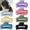 Pinza para el Cabello Cuadrada Grande de Amazon Pinza de Garra con Pintura de Goma Peineta Estilo Coreano Pinza de Tiburón para la Parte Posterior de la Cabeza Accesorios para el Cabello Venta al por Mayor