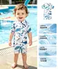 Traje de baño para bebé Verano Refrescante Protección Solar Secado Rápido Manga Corta para Niños Traje de baño de una pieza para Bebé Traje de baño para Playa Traje de Surf