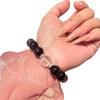Pulseira de Ametista Natural para Exame de Ingresso na Pós-Graduação Feminina Pulseira da Sorte Pulseira de Ametista Lavanda Fantasia de Alta Cor Presente