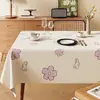Mantel Minimalista para Mesa de Comedor Impermeable a Prueba de Aceite Lavable Modelo Nuevo 2026 Lujo Ligero Gama Alta Cubierta de Mesa Rectangular para Mesa de Café