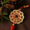 Nó Chinês Artesanal Flor de Ameixa Dez Imperadores Dinheiro Pingente Casa Carro Cobre Real Dez Imperadores Dinheiro Pingente Presente Venda por Atacado
