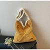 Algodão Crochê Transfronteiriço Flor Quadrada Vazada Borla Estilo Artístico Palha Tecida Bolsa de Ombro Único Bolsa Tote de Axila Feminina