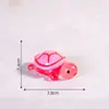 Tartaruga luminosa de desenho animado criativa pequeno nariz ga par cego oceano paisagismo decoração DIY mini pequenos ornamentos atacado