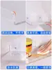 Estante Acrílico de Pared Tocador de Baño de Pared Partición de Una Palabra Cocina Montado en Pared sin Perforaciones