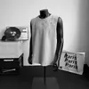 Chaleco Bordado Estilo Americano High Street Patrón de Espinas y Rayos Chaleco Deportivo de Verano para Hombre Camiseta sin Mangas Camiseta Pesada Atractiva de Espinas