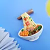 Suministro Directo de Fábrica de Imanes de Refrigerador de Resina, Características de Chongqing, Estilo Nacional Estéreo Cultural y Creativo Comida, Comida y Juego Mensaje Pegatinas Magnéticas 3D