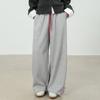 Pantalones Deportivos Cómodos para Mujer en Otoño, Pantalones Anchos Sueltos de Cintura Alta Elástica, Pantalones Largos Casuales Sueltos Adelgazantes con Cordón