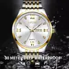 Reloj de Hombre Lige/Lige Business Esfera Grande Simple Resistente al Agua Luminoso Doble Calendario Correa de Acero Reloj de Cuarzo