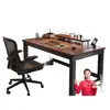 Escritorio de computadora, escritorio casero de escritorio, escritorio de oficina simple, escritorio grueso de estudio para dormitorio, banco de trabajo rectangular, escritorio para vivienda de alquiler