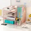 Estante de livros de sala de aula prateleira de armazenamento suporte de mesa para livros de estudante organizador de armazenamento de livros porta-arquivos porta-documentos vertical