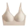 Ropa interior de tela de alta calidad sin costuras con sensación de piel, soporte suave de gelatina para la piel invisible, sujetador versátil antibacterial y cómodo