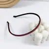 Diadema Acolchada de Cuero Estilo Francés Retro para Mujer, Gama Alta, Lujo Ligero, Versátil Accesorio para el Cabello de Ala Ancha, Diadema Cranial Alta para Mujer, Otoño e Invierno