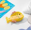 YHJ Accesorios para el Cabello Nuevo Diseño Creativo Pez Pequeño Pinza de Agarre de Ácido Acético Disco para la Parte Trasera de la Cabeza Pinza de Tiburón para el Cabello Pasador de Costura Pinza para el Cabello