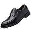 Zapatos de piel para hombre de alta calidad frotados a mano zapatos de vestir business casual zapatos de hombre tendencia británica mocasines slip-on