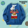 2024 Lançamento Transfronteiriço Moletom Infantil Estilo Primavera e Outono Top Infantil Roupa Infantil Camiseta Básica Estação Outono