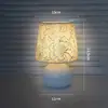 Luminária de mesa criativa de três cores em tecido retrô nórdico e arte em ferro, luminária de mesa decorativa para sala de estar, luminária de cabeceira para quarto, luz noturna ambiente