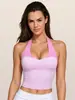 Chaleco Deportivo de Bloques de Color Patchwork Transfronterizo de Comercio Electrónico Europeo y Americano Ropa de Yoga para Mujer Top Versátil de Fitness Pilates con Almohadillas en el Pecho