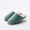 Nuevas Zapatillas de Casa de Algodón Estilo Japonés 2024 Invierno Gruesas Antideslizantes Pareja Felpa Suela Gruesa Zapatos de Maternidad para Hombres