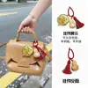 Colgante Llavero Bolsa de Oro Puro 999, Buena Suerte y Riqueza, Cadena para Teléfono Móvil, Regalos Culturales y Creativos al por Mayor