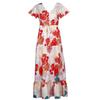 Vestido Largo Estampado de Manga Larga con Cuello en V, Botones y Lazo en la Cintura para Mujer, Superventas Primavera/Verano 2026 Amazon Ebay Sitio Independiente
