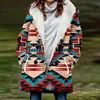 [Processamento Personalizado] Novo Casaco de Inverno Feminino com Pelúcia Estilo Europeu e Americano Casaco com Capuz 3D de Natal Atacado