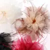 Elegante y Moderno Malla Pluma Cristal Flor DIY Ropa Broche para Solapa Tocados Zapatos y Sombreros Accesorios Materiales y Componentes