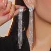 Pendientes Machica de Lujo con Diamantes de Imitación de Cristal Brillante para Mujer Moda Exquisita Pendientes de Cristal Pendientes Pendientes de Perlas