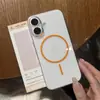 Círculo Delgado Succión Magnética Adecuado para Funda de Teléfono Móvil Iphone16 Apple 14 15Promax Nuevo 12 Transparente 13 Cubierta Protectora Moderna