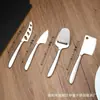 Amazon Juego de Cuchillos para Queso de Acero Inoxidable de Cuatro Piezas Rallador de Queso Multifuncional Cuchillo para Pan y Mantequilla Juego de Repostería