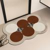 Alfombra Antideslizante de Baño de Lujo Ligero, Tapete Absorbente para Pies para Baño, Felpudo Resistente a la Suciedad para Entrada de Sala de Estar, Material de Tierra de Diatomeas