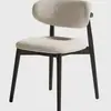 Muebles Nórdicos Silla de Comedor de Madera Maciza Silla Pequeña de Hotel Mesa y Sillas de Comedor Taburete para el Hogar de Alta Gama Sofá de Ocio Silla con Respaldo
