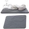 Tapete de Chão Absorvente de Lama de Diatomáceas Rígida Transfronteiriço Tapete de Chão de Secagem Rápida para Banheiro Vaso Sanitário Tapete de Porta de Banheiro Tapete de Chão Absorvente Antiderrapante
