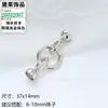 Chapado en Oro de 18K Colorido y Duradero Cierre de Eslabones con Cuentas en Forma de 8 Hecho a Mano DIY Cierre para Pulsera de Hilo y Perlas Collar Accesorios de Joyería