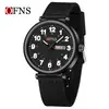 Reloj de Examen para Estudiantes Oufani, Moderno y Versátil, Reloj de Cuarzo de Aleación Luminoso Casual, Reloj de Pulsera Simple de Nylon Impermeable