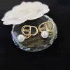 Pendientes de alta calidad para todo tipo de atuendos, pendientes de moda para hombres y mujeres, letras de pedrería, todo a juego, pasador de plata s925, accesorios de aleación