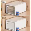 Caixa de armazenamento de plástico tipo gaveta de instalação gratuita, caixa de armazenamento de guarda-roupa doméstico, caixa de armazenamento de roupas combinadas multicamadas, atacado