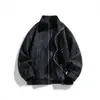 Éxito de transmisión en vivo transfronteriza de Douyin: nueva colección de otoño para hombre, chaqueta casual versátil de corte slim con cuello alto, una prenda de abrigo a la moda