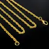 Novo best-seller Taobao corrente longa de alta qualidade para combinar corrente torcida coreana masculina colar de prata joias masculinas corrente pendente atacado