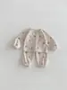Conjunto de Dos Piezas Personalizado para Bebé de Primavera, Ropa de Casa para Bebé, Cómodo Top de Waffle de Manga Larga y Pantalones