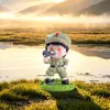 Figuras de Dibujos Animados Creativas, la Caja Misteriosa Más Adorable del Espíritu Heroico del Pueblo, Adornos de Escritorio Conmemorativos Culturales y Creativos, Decoraciones de Oficina