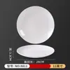 Plato Redondo Blanco de Melamina al por Mayor Restaurante Hotel Plato Comercial Plato de Hueso Porcelana de Imitación Plástico Comida Rápida Plato de Arroz Vajilla