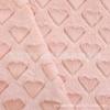 Flor de pincel de corazón de pollo tipo flor de amor de terciopelo relieve de felpa en forma de corazón de terciopelo Felpa con forma de corazón de amor de terciopelo