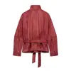 Atacado Fábrica de Roupas Femininas Transfronteiriça 2026ins Moda Temperamento Fashion Jaqueta com Cinto Efeito Camurça Outerwear