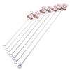 Hanhanle Cadena de Serpiente de Acero Inoxidable Cadena de Perro de Metal Cadena P Pequeña, Mediana y Grande Suministros para Mascotas Perro Collar para Perro