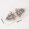 Hebilla de Clip Calada, Pinza Vintage para Chal, Pinza para Suéter, Pinza de Fijación para Bufanda de Cuello Anti-Exposición, Accesorio de Aleación Incrustado con Diamantes