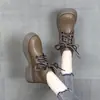Botines tipo Martin para mujer, estilo coreano, forrados de felpa, suela gruesa, nueva colección otoño/invierno 2026, suela suave, estilo británico, corte bajo, cálidos y cortos